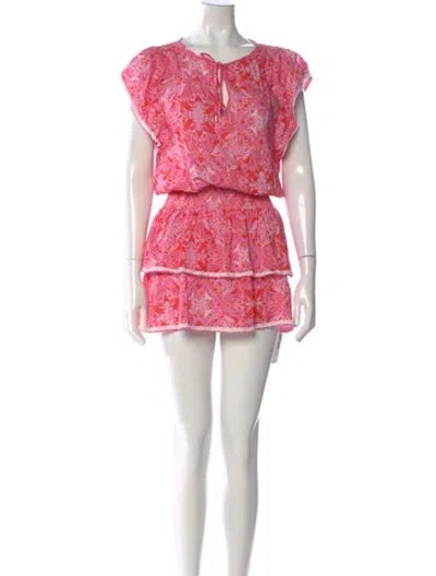 Pre-owned Melissa Odabash Printed Mini Dress In Multi