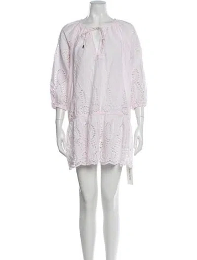 Pre-owned Melissa Odabash Printed Mini Dress In Pink