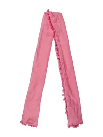 Pre-owned Melissa Odabash Printed Scarf In Pink