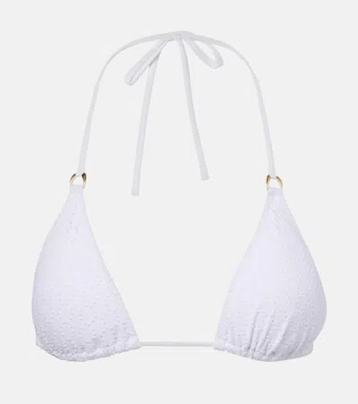 Melissa Odabash Puglia Halterneck Bikini Top In White