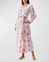 Melissa Odabash Rachel Paisley-print Voile Midi Wrap Dress In Menagerie