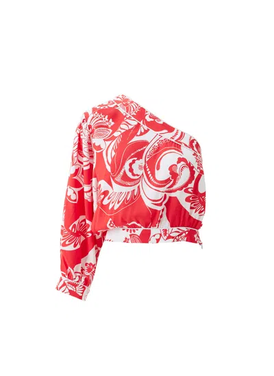 Melissa Odabash Rania Floral Top In Multi