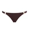 Melissa Odabash Ribbed Montenegro Bikini Bottoms In Brown