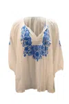 Melissa Odabash Rihanna Blouse In White Rayon In White