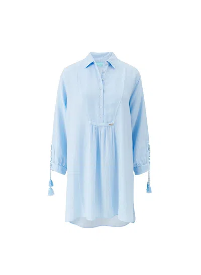Melissa Odabash Rosalie Breeze Dress In Blue