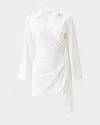 Melissa Odabash Ruby Wrap Mini Dress Coverup In Ivory