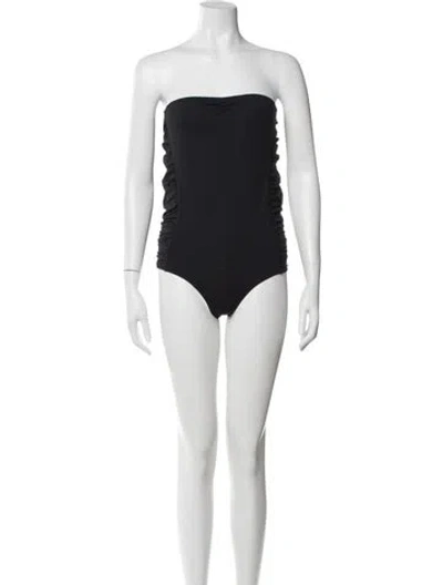Pre-owned Melissa Odabash Ruffle Embellishment One-piece In Blue