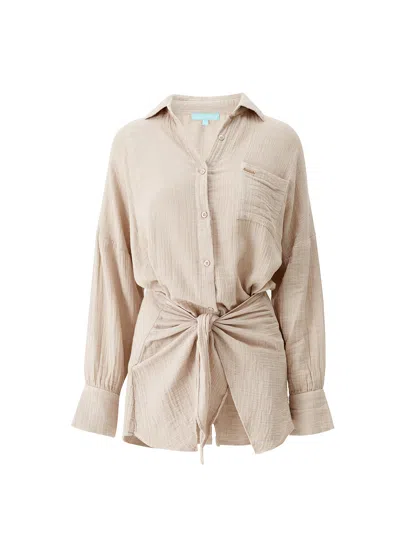 Melissa Odabash Sara Beige Dress
