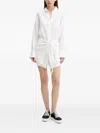 Melissa Odabash Sara Button-fastening Tie-waist Shirt Dress In White
