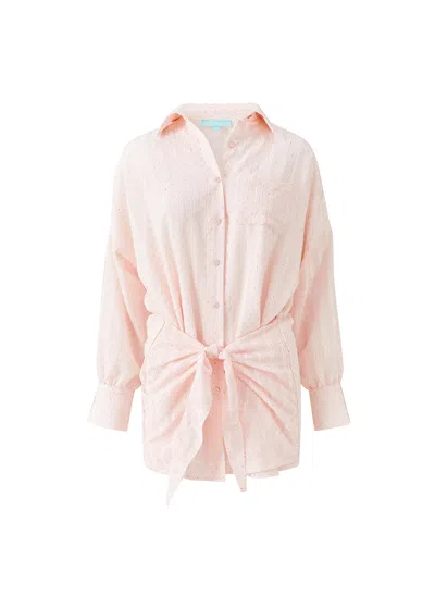 Melissa Odabash Sara Pale Pink Dress