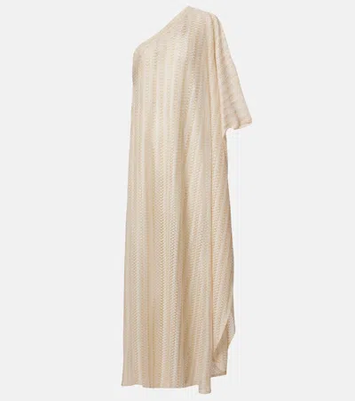 Melissa Odabash Savannah Lamé Beach Cover-up In Brown