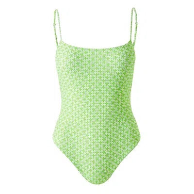 Melissa Odabash Scoop Back Swimwear In Lime In Green