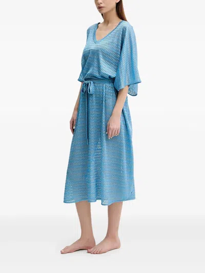 Melissa Odabash Scoop-neck Beach Dress In Blue