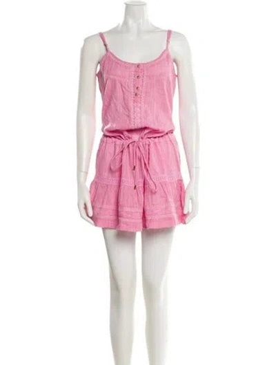 Pre-owned Melissa Odabash Scoop Neck Mini Dress W/ Tags In Pink