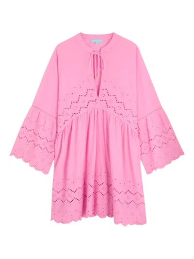 Melissa Odabash Sebenna Mini Kaftan In Pink