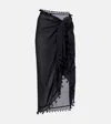 Melissa Odabash Semi-sheer Beach Cover-up In Black