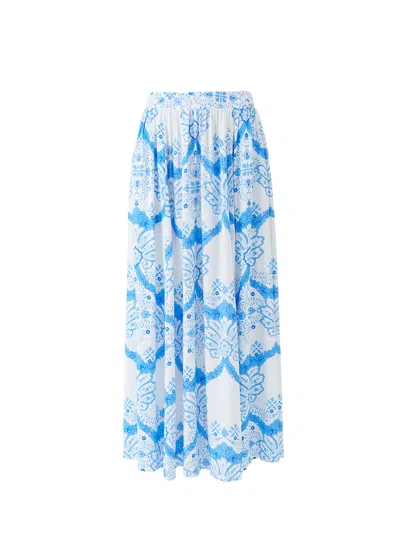Melissa Odabash Shiloh Florian Skirt In Blue