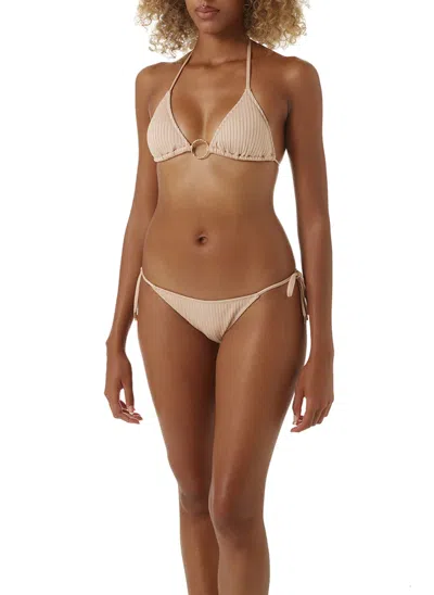 Melissa Odabash Side Tie Bikini Bottoms In Tan In Neutral
