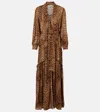 Melissa Odabash Skylar Leopard-print Maxi Dress In Cheetah