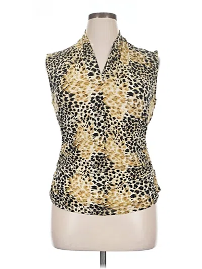 Pre-owned Melissa Odabash Sleeveless Blouse In Gold