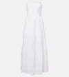 Melissa Odabash Sophie Strapless Scalloped Broderie Anglaise Cotton Midi Dress In White