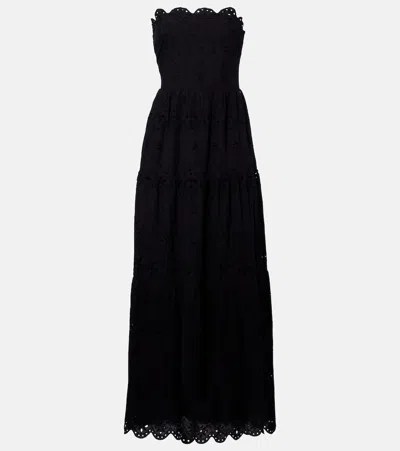 Melissa Odabash Sophie Cotton Midi Dress In Black
