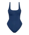 Melissa Odabash Square Collar Swimsuit In Blue