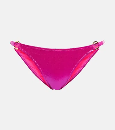 Melissa Odabash St Barths Bikini Bottoms In Rose Metallic
