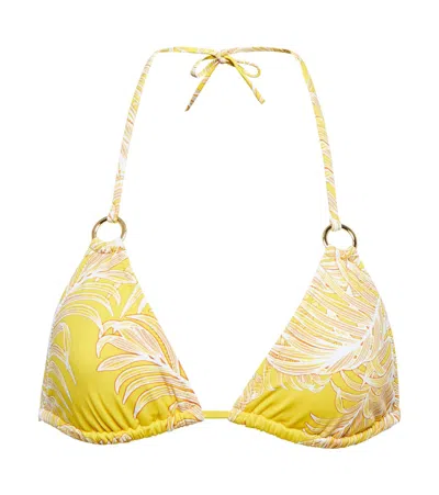 Melissa Odabash St Barts Bikini Top In Tropical Yellow