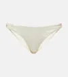 Melissa Odabash Stockholm Low-rise Bikini Bottom In Gold