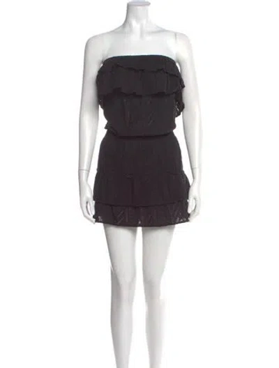 Pre-owned Melissa Odabash Strapless Mini Dress In Blue