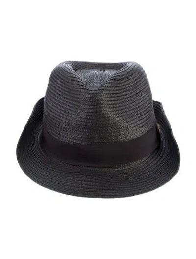 Pre-owned Melissa Odabash Straw Hat In Black