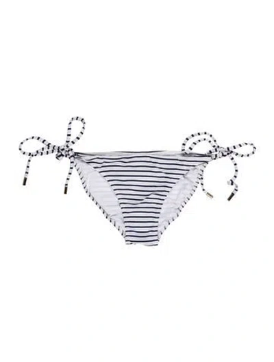 Pre-owned Melissa Odabash Striped Bottoms W/ Tags In Blue/white