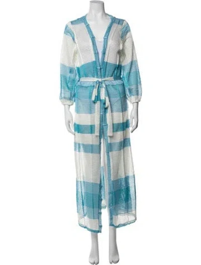 Pre-owned Melissa Odabash Striped Cover-up In Blue