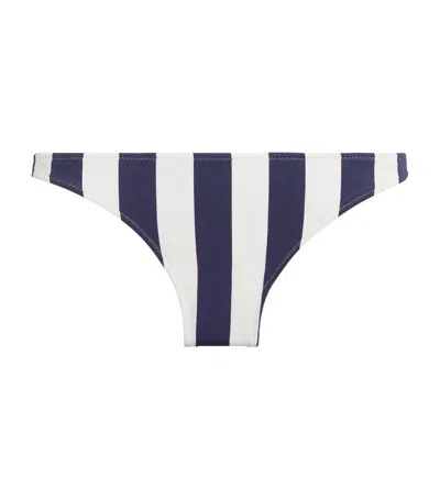 Melissa Odabash Striped Ponza Bikini Bottoms In Blue
