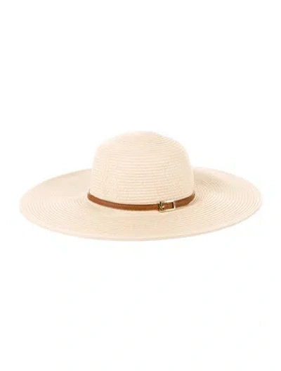 Pre-owned Melissa Odabash Sun Hat In Neutral