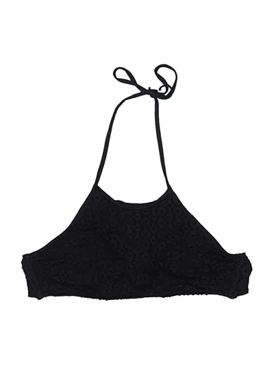 Pre-owned Melissa Odabash Swimsuit Top Black Chevron/herringbone Pattern Swimwear