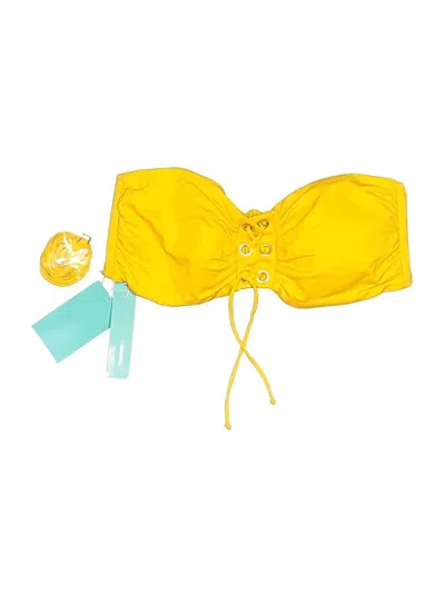 Pre-owned Melissa Odabash Swimsuit Top Yellow Swimwear