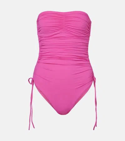 Melissa Odabash Sydney Ruched Swimsuit In Animal Print