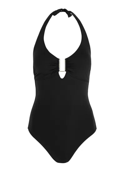 Melissa Odabash Tampa Halterneck Swimsuit In Black