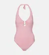 Melissa Odabash Tampa Tie-fastening Swimsuit In Pink