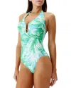 Melissa Odabash Tampa Pique Halter One-piece Swimsuit