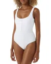 Melissa Odabash Taormina One Piece Swimsuit In White