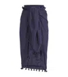 Melissa Odabash Tassel Cover-up Pareo In Navy