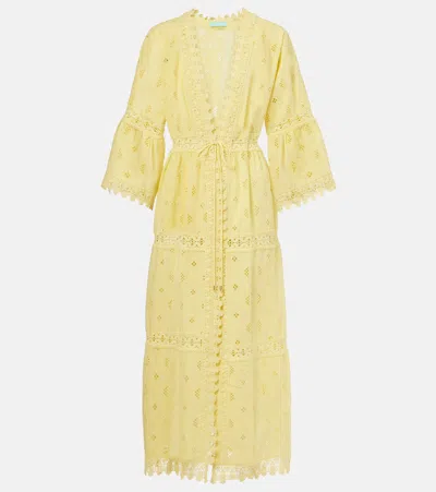 Melissa Odabash Tessa Cotton Beach Cover-up In Yellow