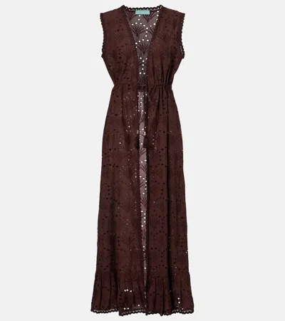 Melissa Odabash Tessa Cotton Beach Cover-up In Brown