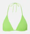 Melissa Odabash Tivoli Bikini Top In Lime/sky
