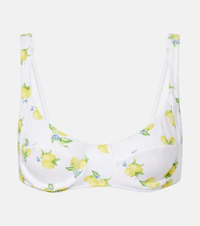 Melissa Odabash Tobago Printed Bikini Top In Multi