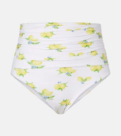 Melissa Odabash Tobago Printed Ruched Bikini Bottoms In Multi