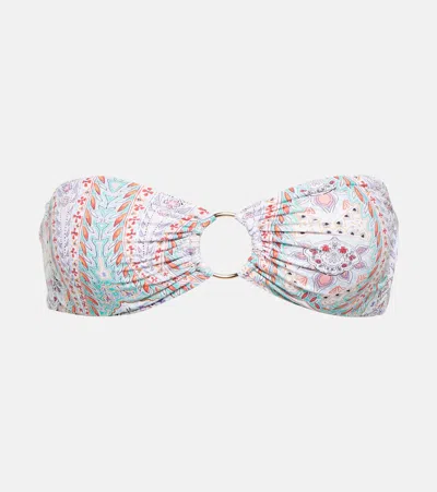 Melissa Odabash Tortola Paisley-print Bandeau Bikini Top In Artemis